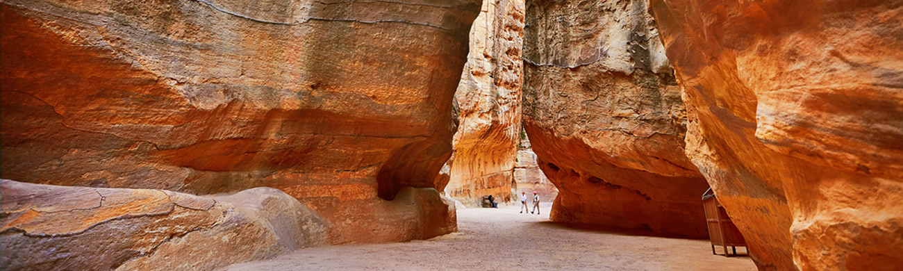 A glimpse of the ancient city of Petra, Jordan