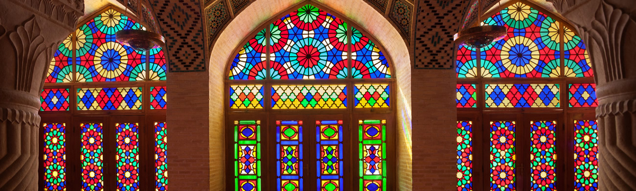 Nasirolmolk Mosque with Colorful Stained Glass Windows - Shiraz, Iran